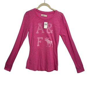 ABERCROMBIE‎ AND FITCH Long Sleeves Tee, Size SMALL